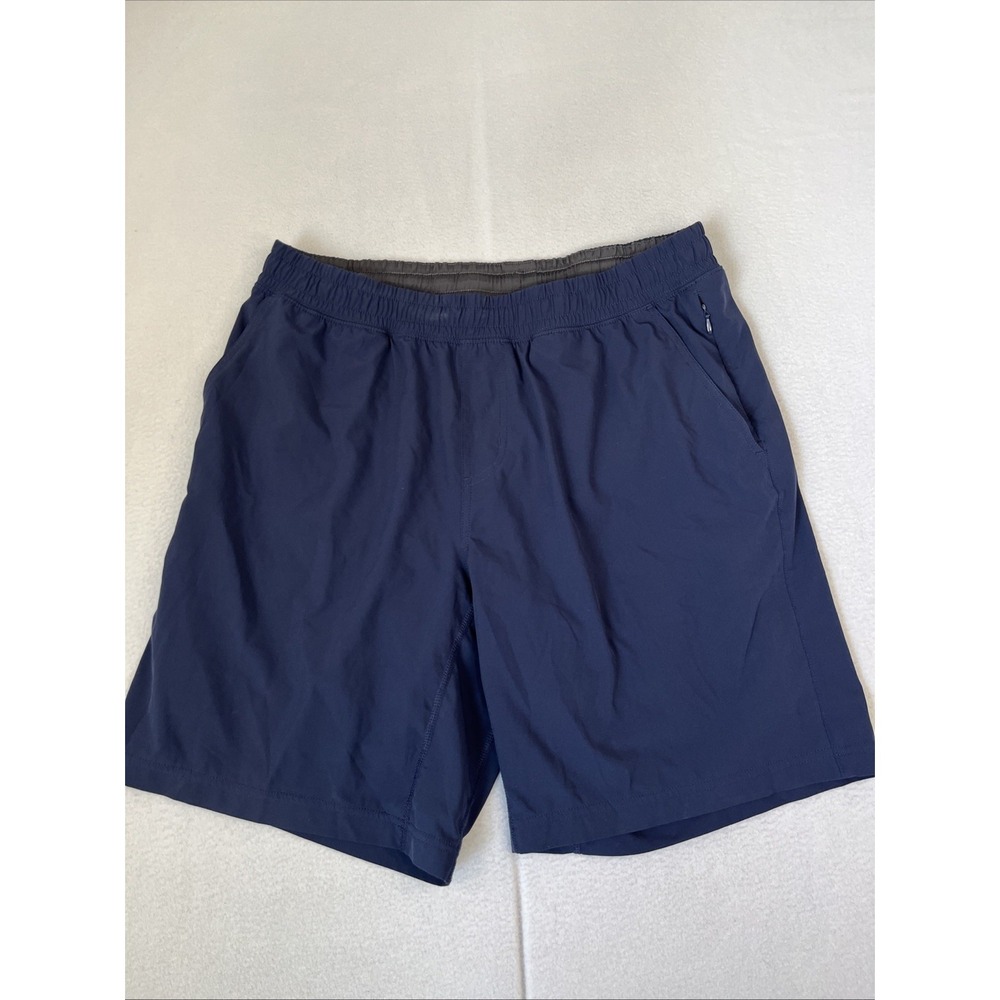 Rhone Mako Shorts Men's L Navy 9" Lined Athletic Running Gym Training
